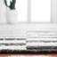 Cameron Striped Area Rug in Black/Ivory-11102563