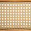 Chaise en bois d'acacia avec osier brun clair Netro