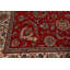 Tapis traditionnel rouge rétro 10 x 13