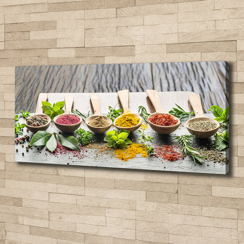 Colourful Spices - Wrapped Canvas Print, Canvas, 50cm H x 125cm W 