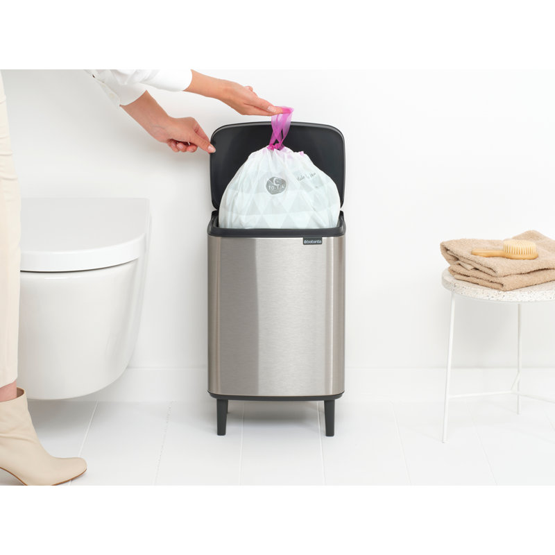 Brabantia 12 Litre Bo Waste Bin Hi, Matt Steel Fingerprint Proof