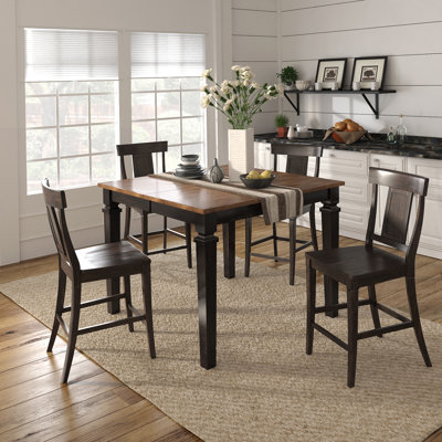 4 - Person Extendable Solid Wood Top Four Leg Dining Set