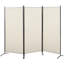 Paravent à 3 panneaux pour la maison HOMcom, 6 pi, beige