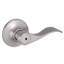 Levier de porte de lit / bain d'intimité en nickel satiné Springdale avec loquet universel à 6 voies-7224651-7224650