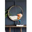 Miroir rond en bois, miroir mural