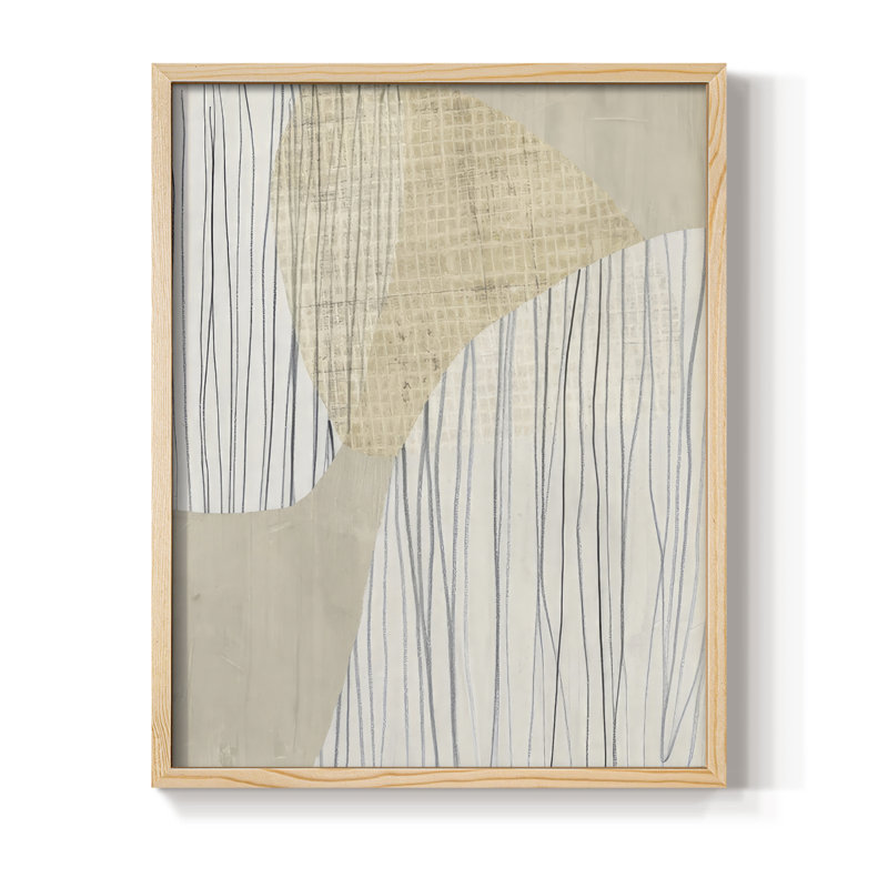 «Paper Stones II», reproduction encadrée - bois massif, Encadré naturel, H 11 po x l 9 po