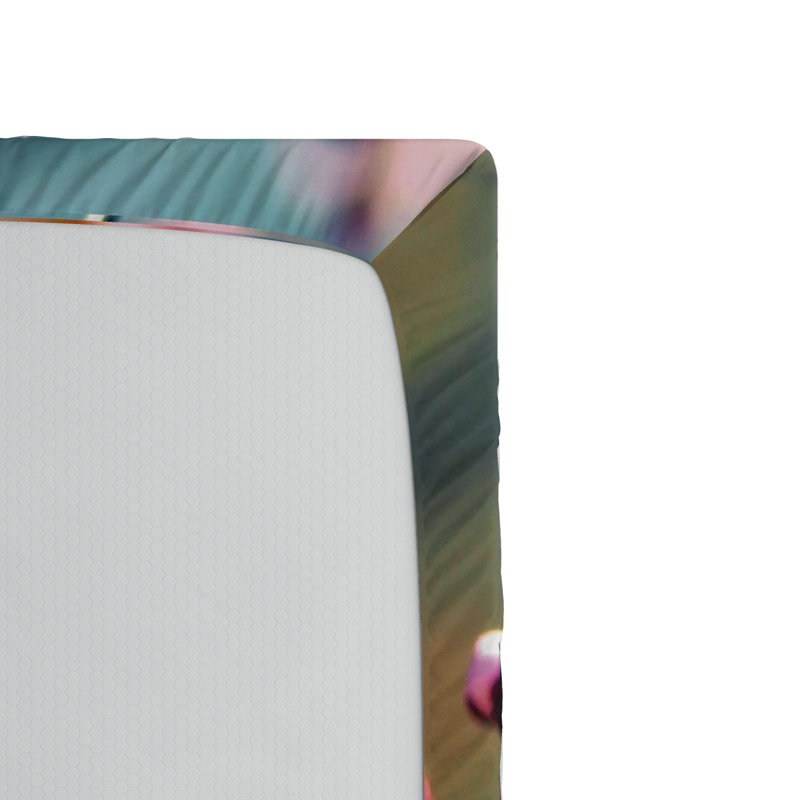 Microfiber Floral Fitted Sheet, Full Fitted Sheet
