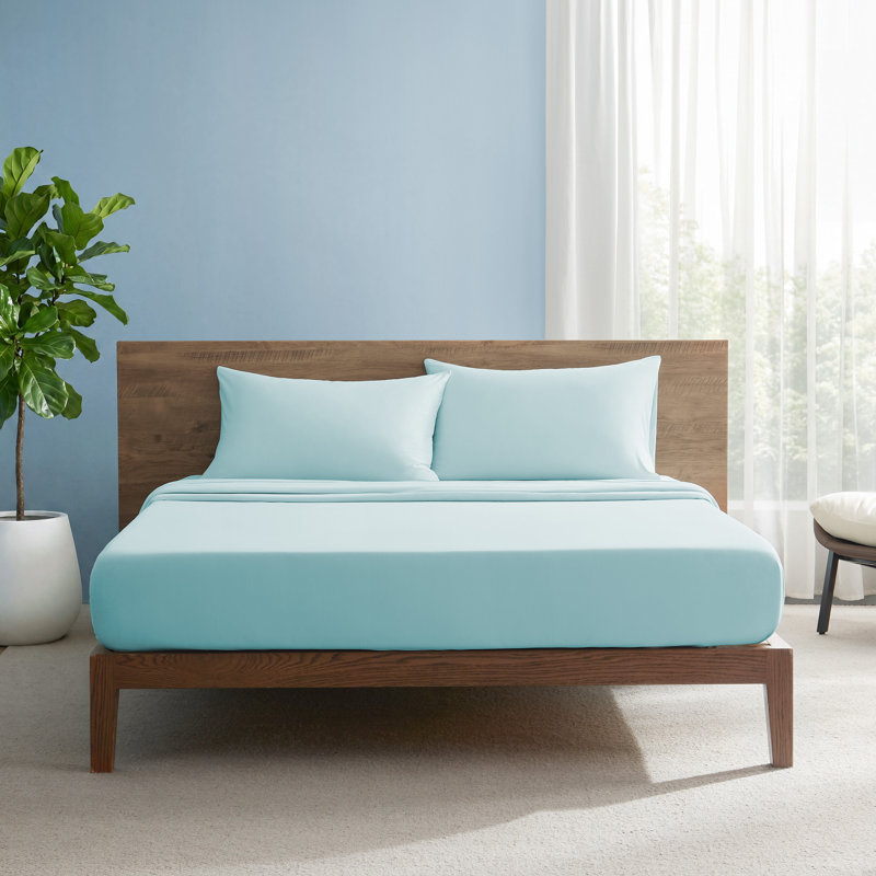 Ensemble de literie Cooling, Très grand lit, Turquoise