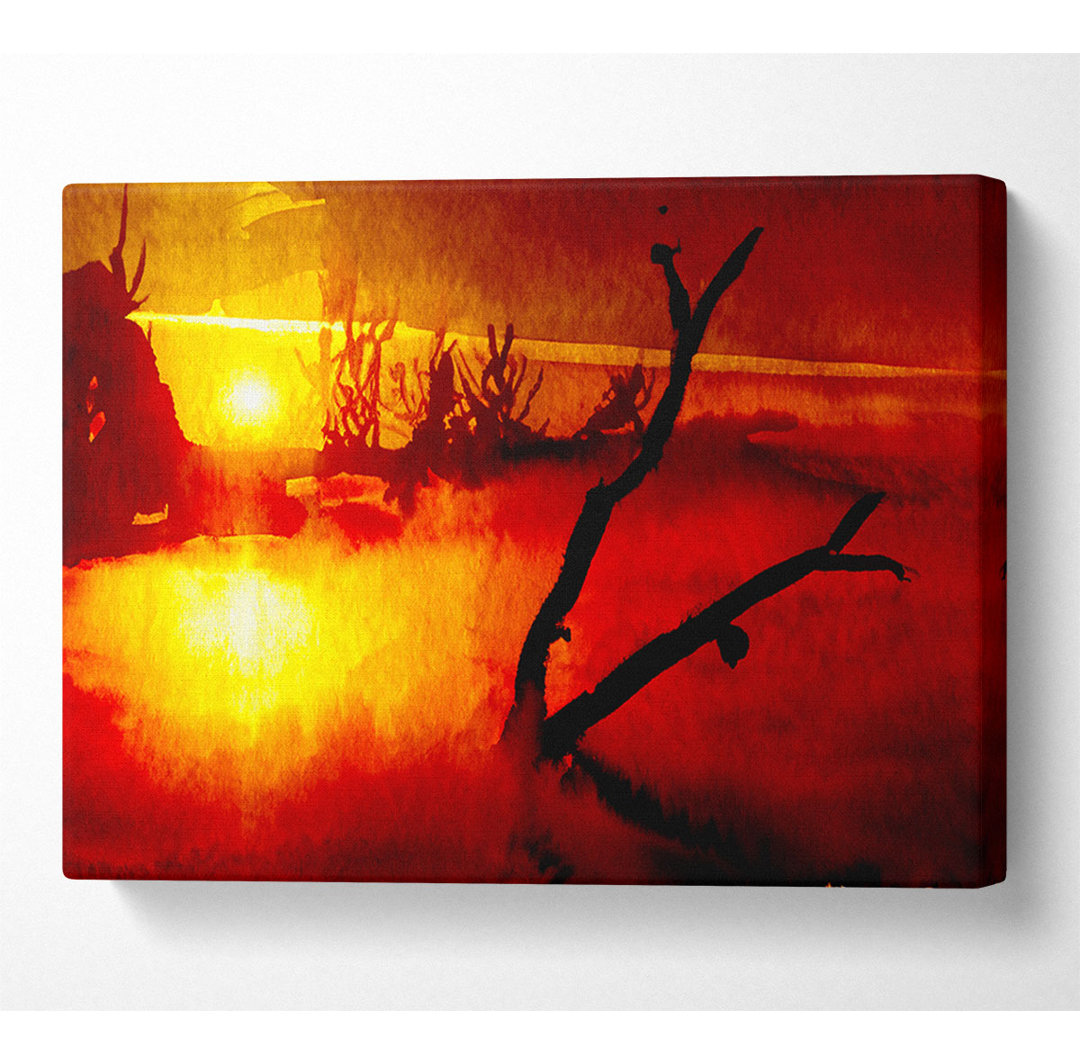 Red Morning Dream - Kunstdrucke auf Leinwand