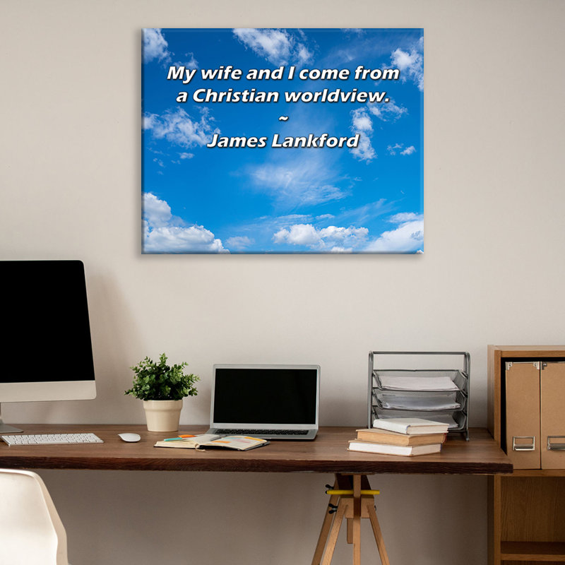 «Artsy Quote» par James Lankford, toile tendue avec châssis