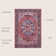 Sarok Ornate Medallion Machine-Washable Red/Black/Blue Rug