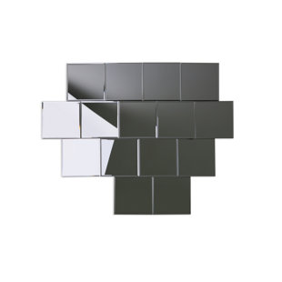 7" x 7" Beveled Glass Subway Tile