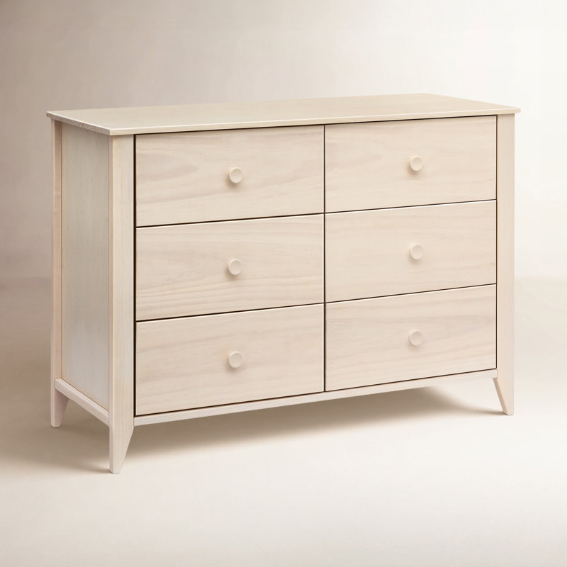 Commode double 6 tiroirs Sprout, Naturel délavé