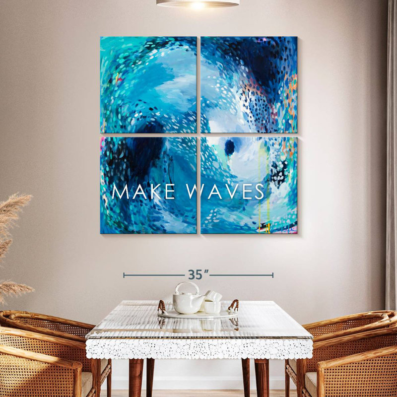 Tergel The Moon Pulls The Tide, 45" H x 45" W
