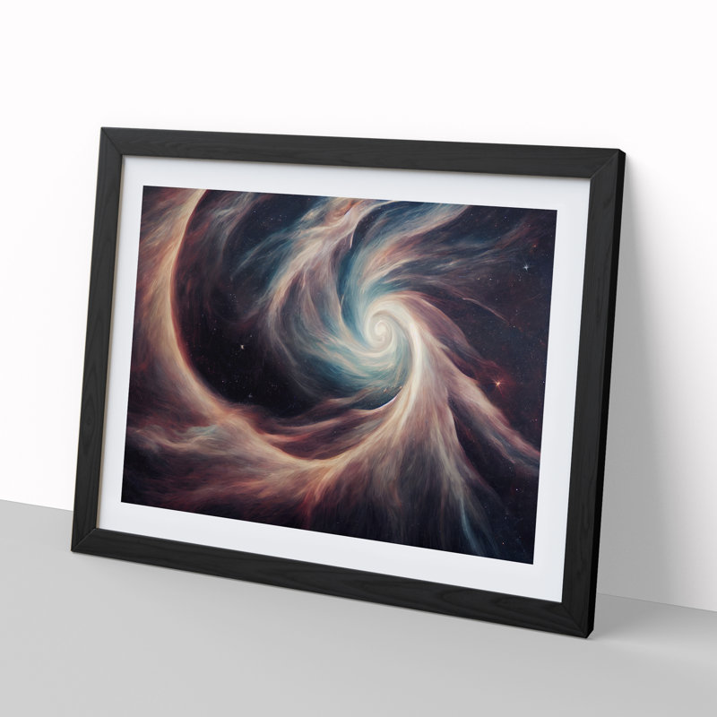 XH1022-8721X Surreal Cosmos Vol.1 - Single Picture Frame Print, 46cm H x 64cm W x 2cm D, Black
