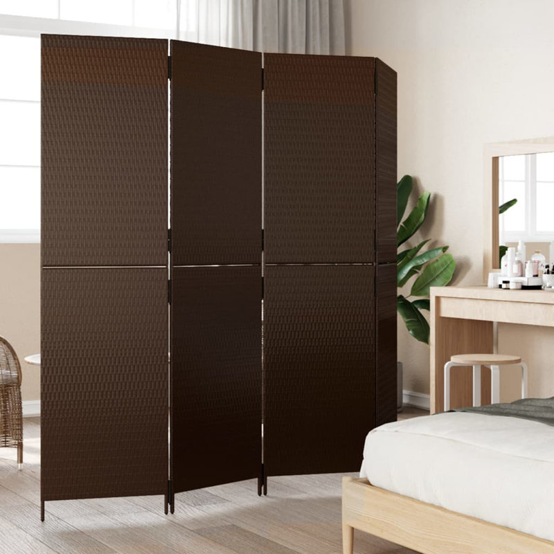 Mirtha 196cm W x 200cm H 4 - Panel Folding Room Divider