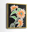 Pop Flowers III - reproduction encadrée de qualité supérieure - prête à être accrochée - aucun clou requis - aucun clou requis-1959094088-1959094087