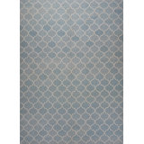 Geometric Area Rug in Blue/Gray