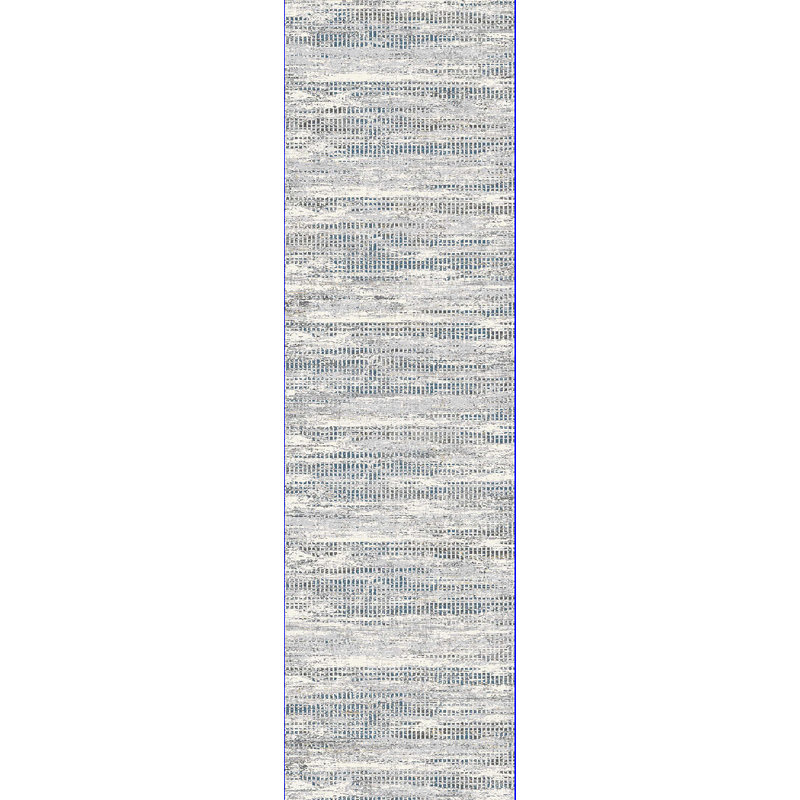 Matsuda Viscose Abstract Indoor Rug, Rectangle 4' x 5'5"