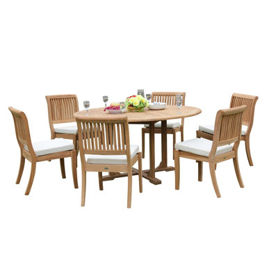 Masten 7 Piece Teak Dining Set by Rosecliff Heights