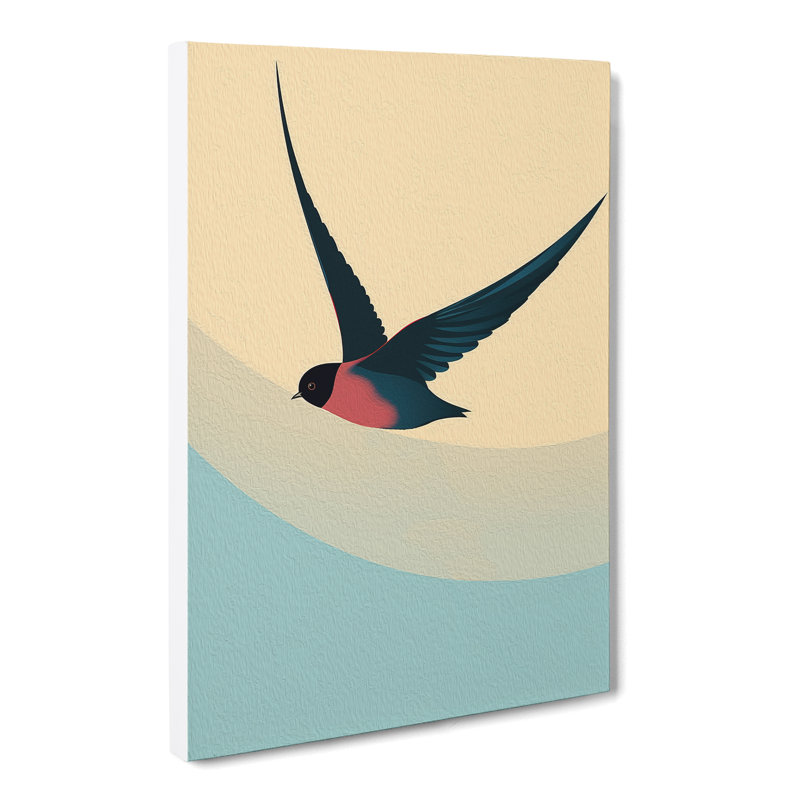 Swallow Minimalism - Wrapped Canvas, 76cm H x 50cm W x 3cm D