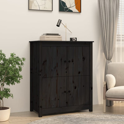 Johnelle 83cm Solid Wood Sideboard