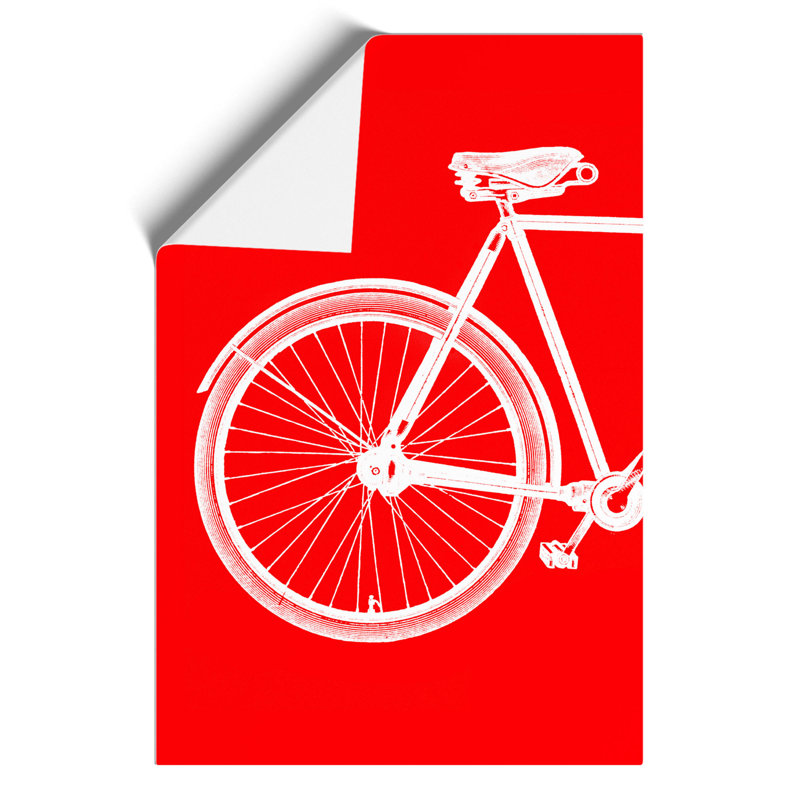 Bicycle Abstract - Frameless Print, 42cm H x 30cm W x 0.1cm D