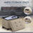 Collapsible Rectangle Small Storage Ottoman with Legs - 12" x 16" x 12"-582136311