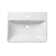 Aerial White Ceramic Rectangular Bathroom Sink with Overflow