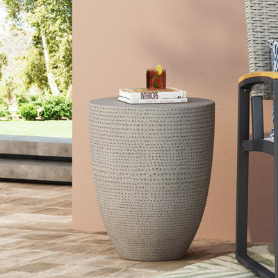 Table polyvalente en béton léger pour le salon extérieur de balcon et de patio