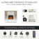 Winston Electric Fireplace Mantel with Built-in Bookshelves