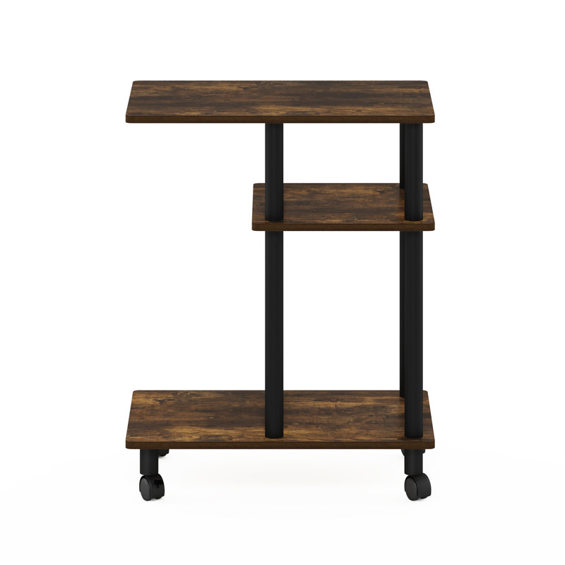 Elysant Plastic / Acrylic Bathroom Shelves, Amber Pine/Black