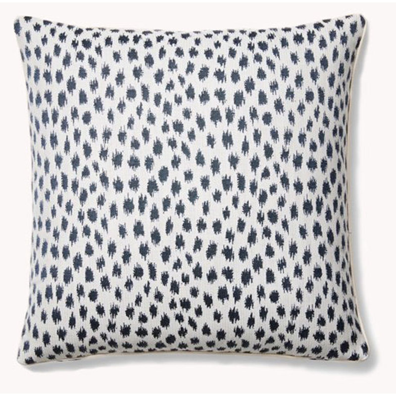 Pebble Beach Square Pillow Cover & Insert, Indigo