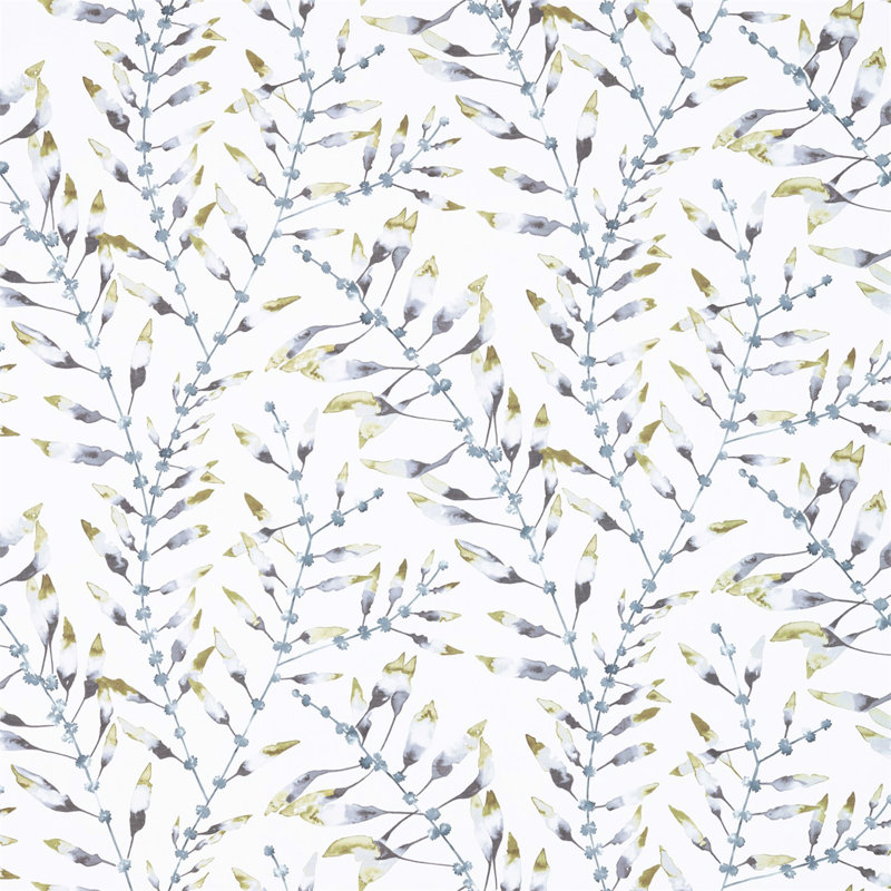 Chaconia Fabric, Lagoon/Linden