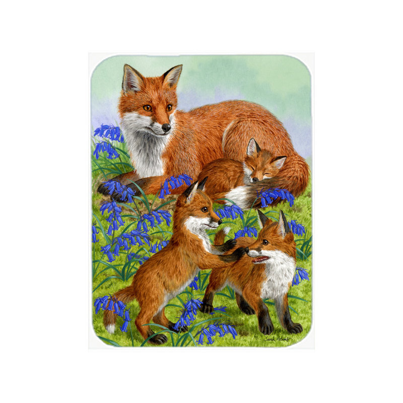 Planche à découper en verre Fox Family
