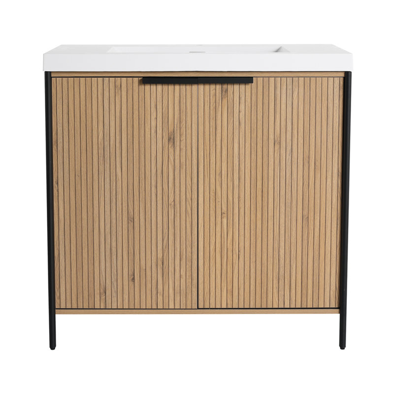 Meuble-lavabo sur pied 36 po avec lavabo en résine