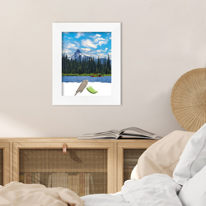 Edmonton White Picture Frame, 11" W x 14" H