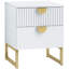40cm W Engineered Wood Bedside Table