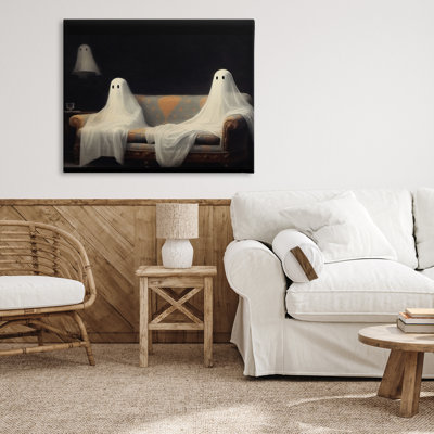 Toile Spooky Couch Ghost, conception par LSR Design Studio