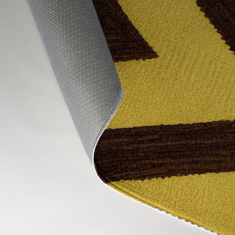 Tapis d'intérieur et d'extérieur à carreaux brun, Rectangle 9 pi x 12 pi