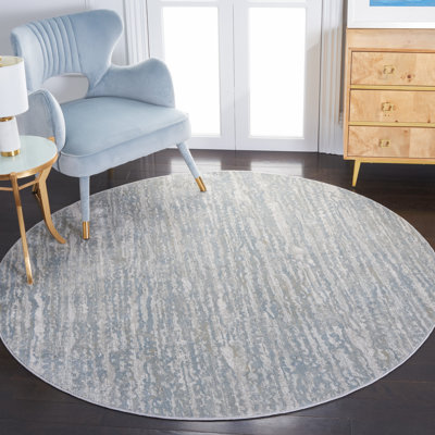 Tapis gris clair / bleu Aldfreck