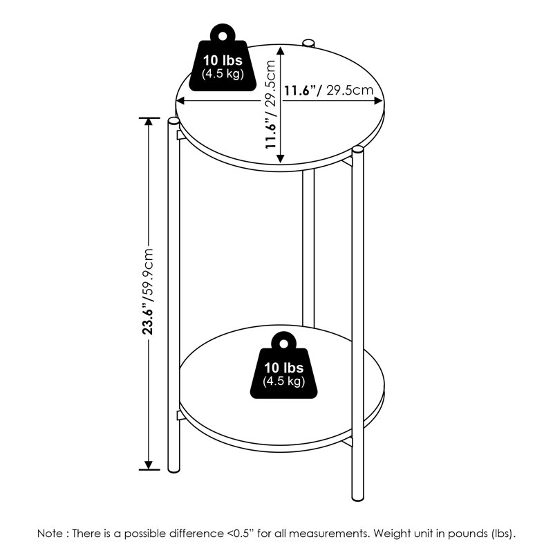 Milijana End Table, Marble White