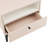 Amara 20" W Modern Nightstand with 1 Full Extension Drawer and Metal Legs in Pale Rose and White-1723044004