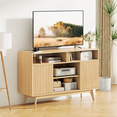 47.2" W Solid and Manufactured Wood TV Stand
