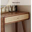 Coiffeuse et armoire de maquillage en noyer noir moderne minimaliste moderne
