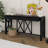 60'' Acacia Veneer Console Table With 4 Drawers, X-Design Entryway Table With Open Bottom Storage, Solid Acacia Legs-934939715