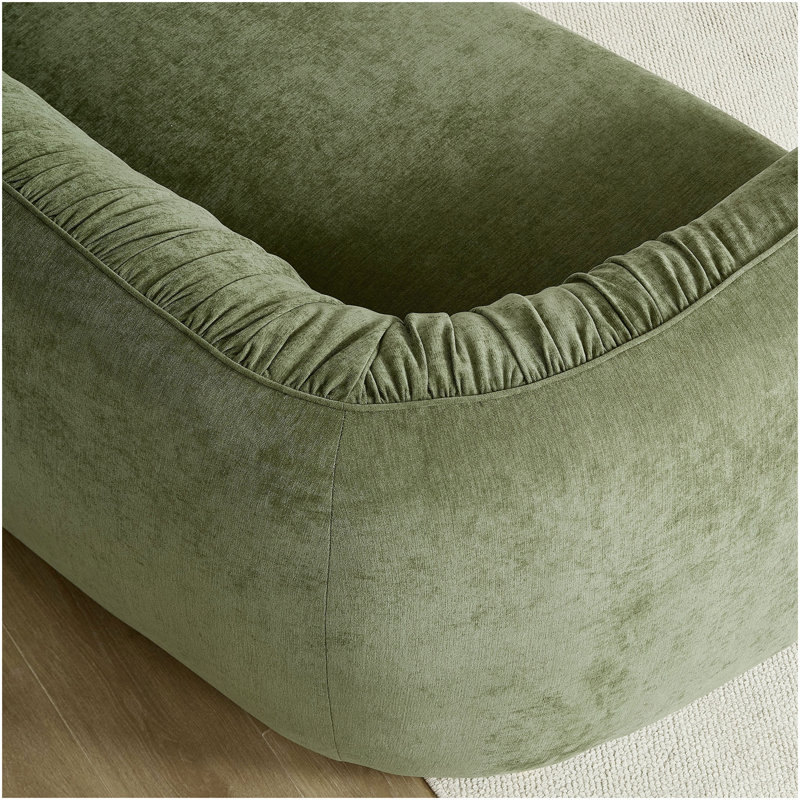 Canapé confortable avec méridienne 145,67 po Mid-Century, Face à la droite