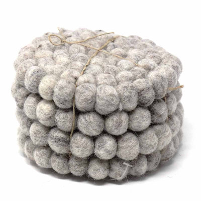 Round 4 Piece Trivet;Coaster Set
