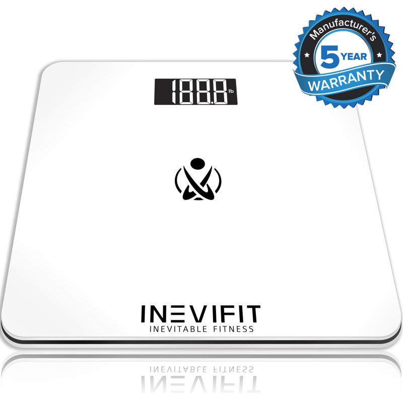 INEVIFIT Digital Bathroom Scale, White