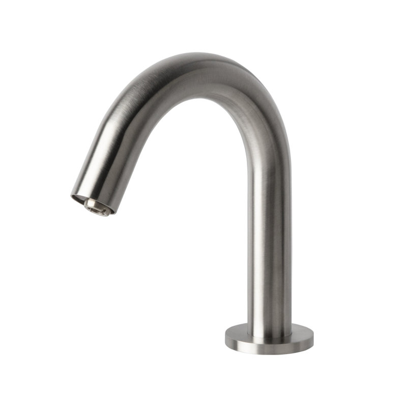 Zoom Single Hole Bathroom Faucet, Brushed Stainless Steel